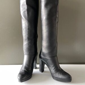 Stuart Weitzman Knee High Leather Boot - Size 5